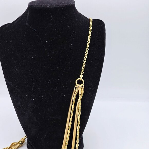Talbots Long Layered Multi-Strand GoldTone Rope Chain Necklace Classic Old Money - Picture 2 of 5